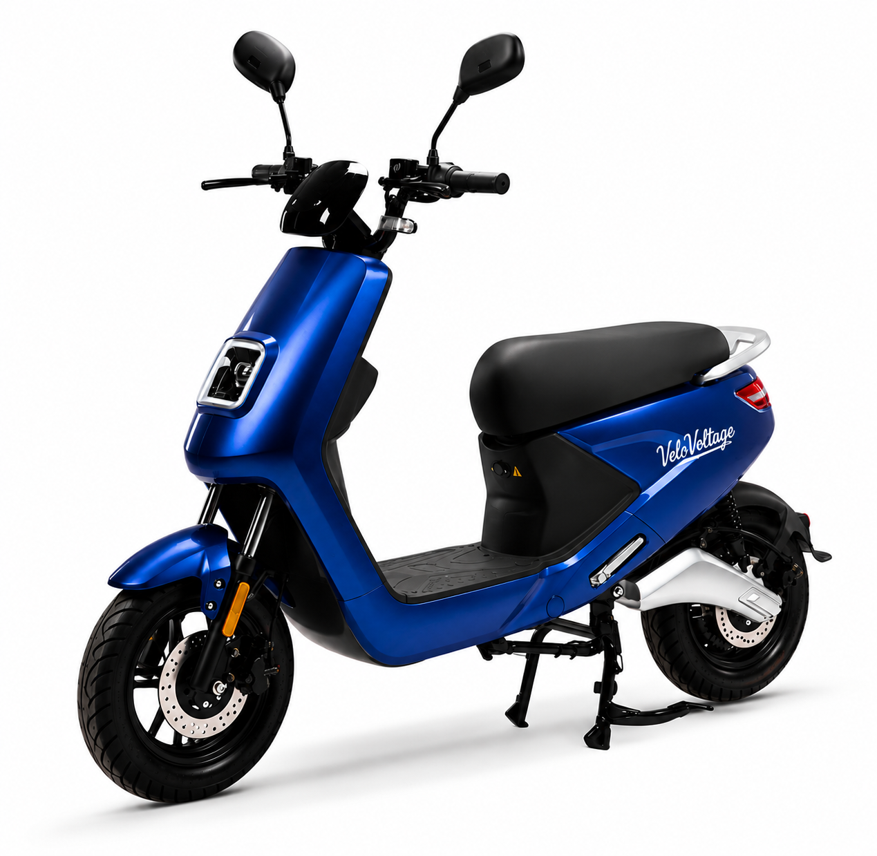 VeloVoltage Light moder električni skuter sprednji levi pogled