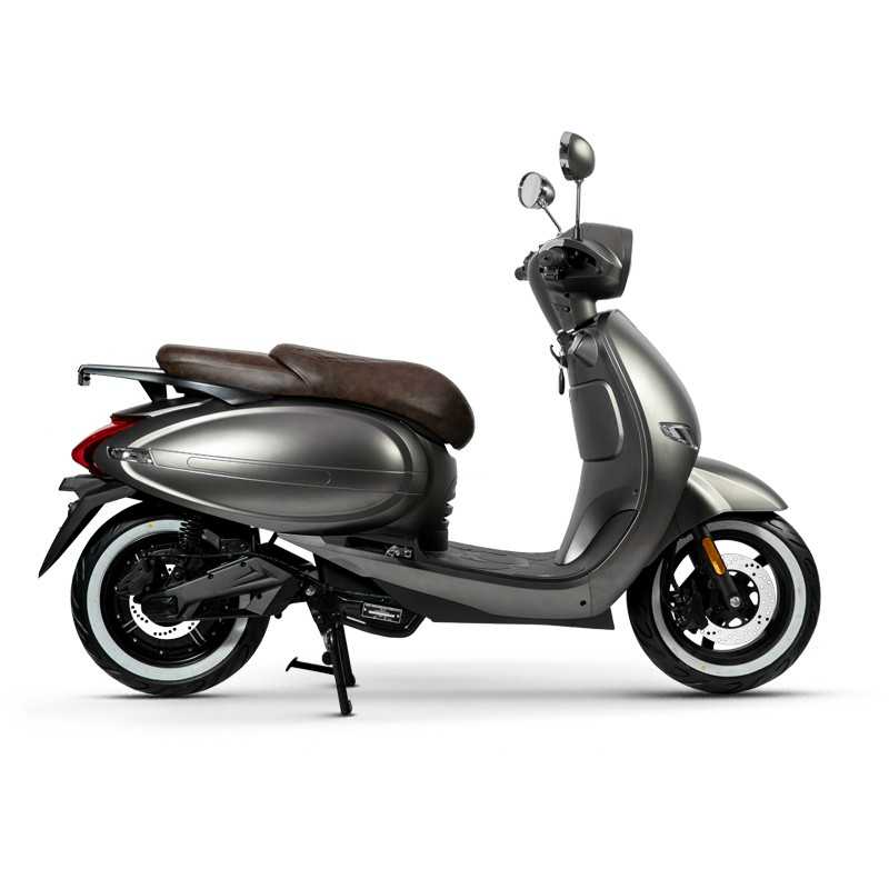 VeloVoltage Retro siv električni skuter desni bočni pogled